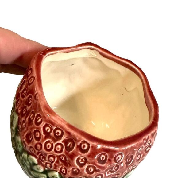 VTG Strawberry Figural Jam Jar with Spoon 112 - Picture 4 of 9